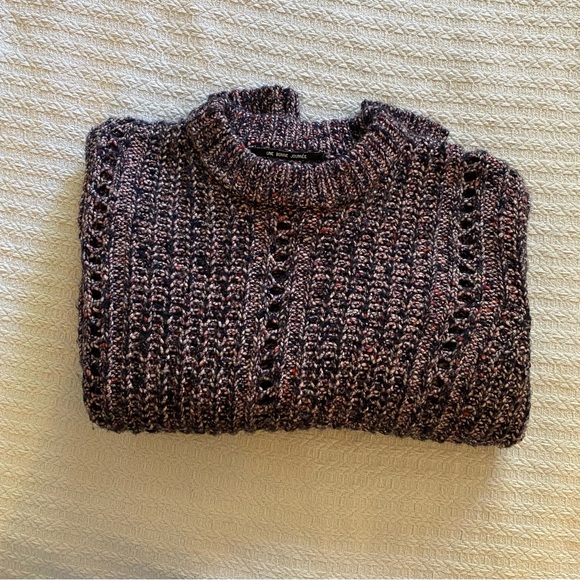 Scotch & Soda Crewneck Purple Knitted Sweater (S) - Picture 4 of 9